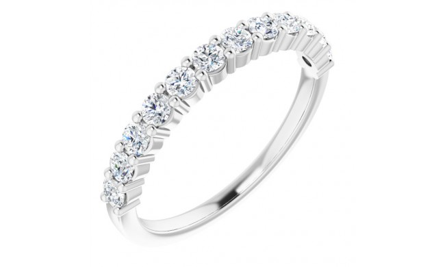 14K White 5/8 CTW Diamond Anniversary Band