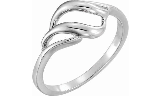 14K White Metal Ring