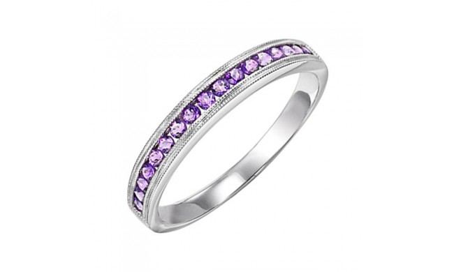 Gems One 10Kt White Gold Amethyst (1/3 Ctw) Ring