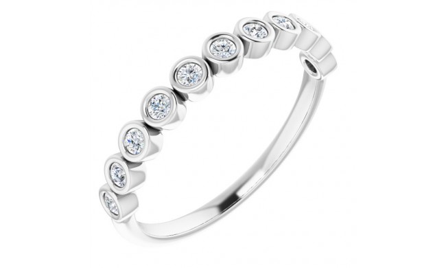 14K White 1/5 CTW Diamond Anniversary Band