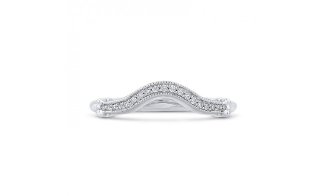 Shah Luxury Round Diamond Wedding Band In 14K White Gold