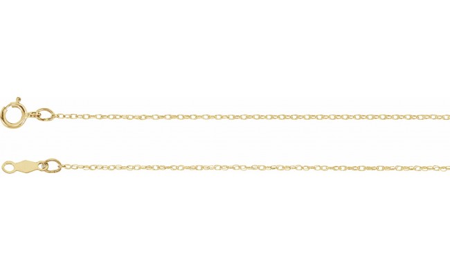 14K Yellow .75 mm Rope 7 Chain