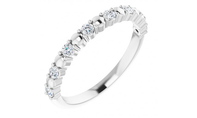 Platinum 1/4 CTW Diamond Anniversary Band