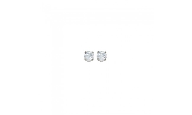 Gems One 14Kt White Gold White Topaz (1/4 Ctw) Earring