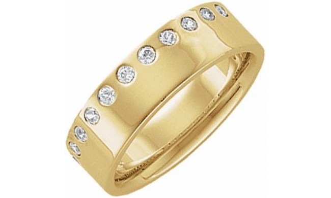 14K Yellow 1/3 CTW Diamond Anniversary Band