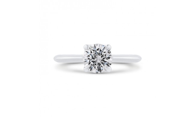 Shah Luxury 14K White Gold Solitaire Engagement Ring (Semi-Mount)