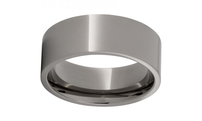 Titanium Flat Band with Polish Finish