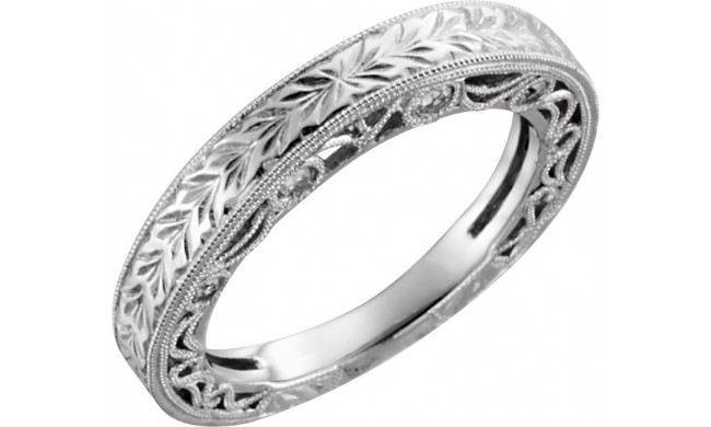 14K White 1/5 CTW Diamond Matching Band