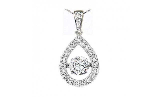 Gems One 14KT White Gold & Diamonds Stunning Neckwear Pendant - 1-1/3 ctw