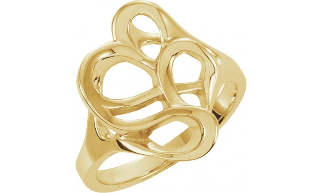 14K Yellow Freeform Ring