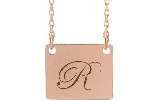 14K Rose Geometric 18 Necklace