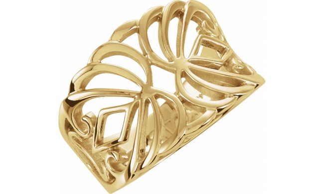 14K Yellow Freeform Ring