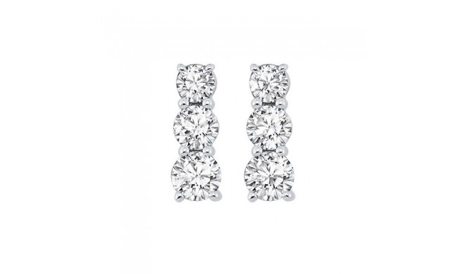 Gems One 14Kt White Gold Diamond (1Ctw) Earring