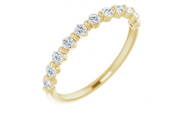 14K Yellow 1/3 CTW Diamond Anniversary Band