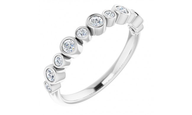 14K White 1/3 CTW Diamond Ring