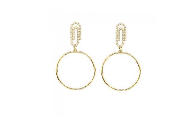 Gems One 14Kt Yellow Gold Diamond (1/5Ctw) Earring