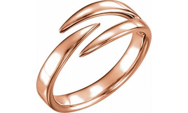 14K Rose Negative Space Ring