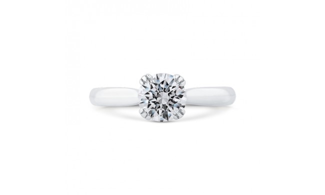 Shah Luxury 14K White Gold Solitaire Engagement Ring (Semi-Mount)