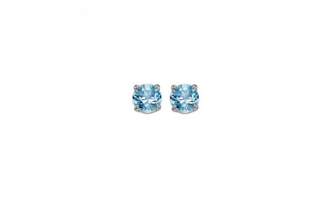 Gems One 14Kt White Gold Blue Topaz (7/8 Ctw) Earring