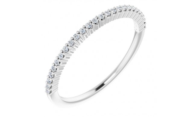 14K White 1/8 CTW Diamond Anniversary Band