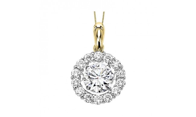 Gems One 14KT Yellow Gold & Diamond Rhythm Of Love Neckwear Pendant   - 7/8 ctw