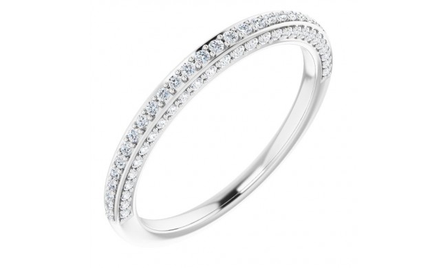 14K White 1/3 CTW Diamond Anniversary Band