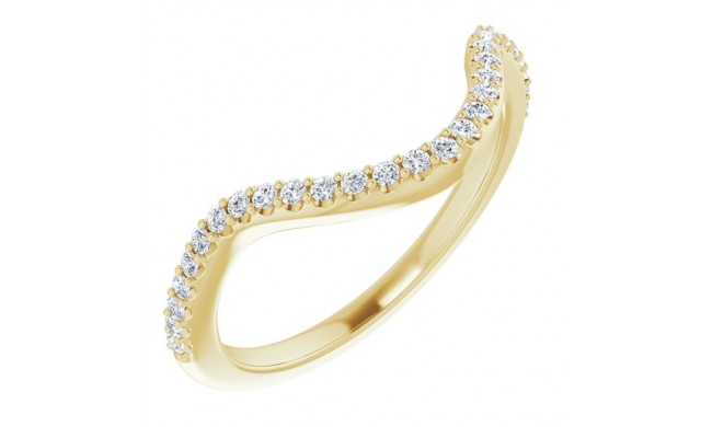 14K Yellow 1/5 CTW Diamond Band