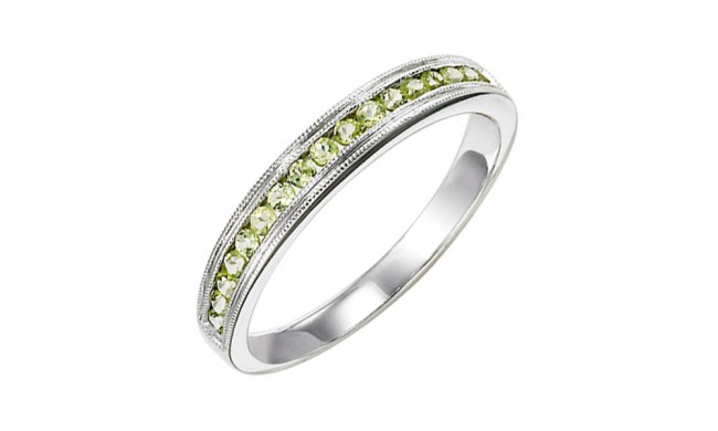 Gems One 10Kt White Gold Peridot (1/3 Ctw) Ring