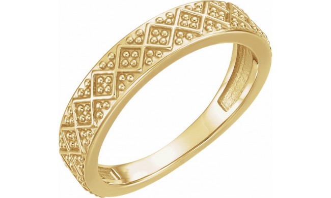 14K Yellow Stackable Ring