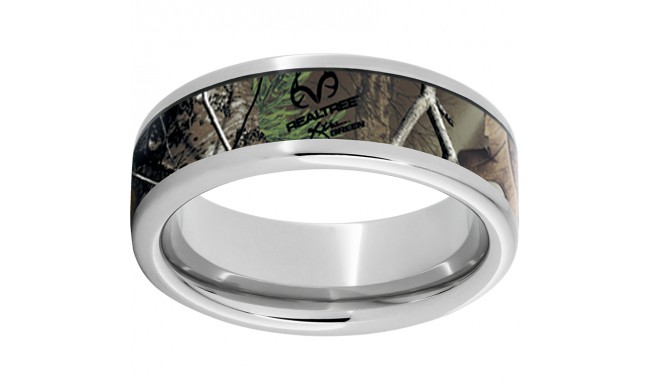 Serinium Pipe Cut Band with Realtree Xtra Green Inlay