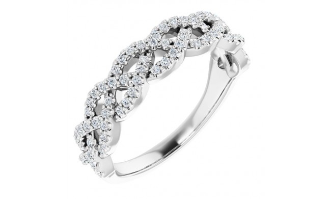 Platinum 1/3 CTW Diamond Anniversary Band