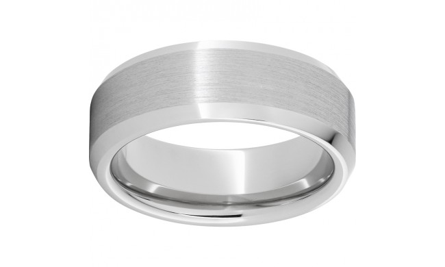 Serinium Beveled Edge Band with Satin Finish