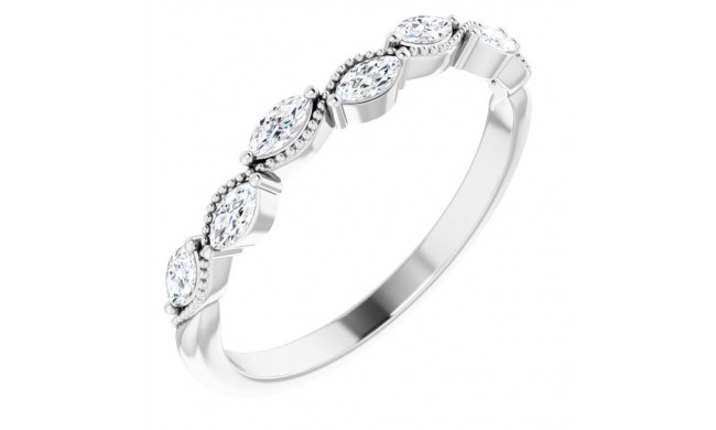 Platinum 1/3 CTW Diamond Anniversary Band