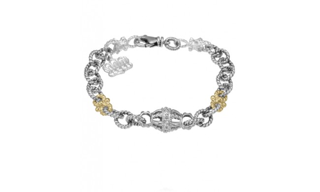 Vahan 14k Gold & Sterling Silver Chain Bracelet