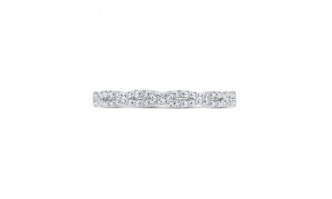 Shah Luxury 14K White Gold Diamond Wedding Band