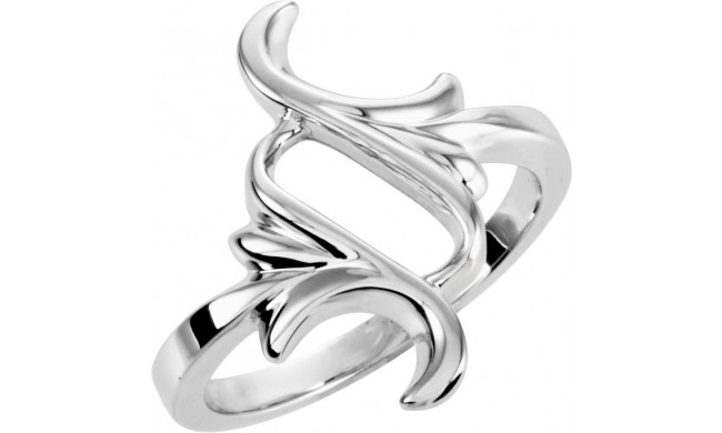 14K White Fashion Ring