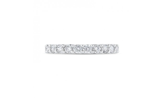 Shah Luxury Round Diamond Half-Eternity Wedding Band In 14K White Gold