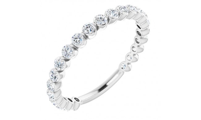 Platinum 3/4 CTW Diamond Anniversary Band