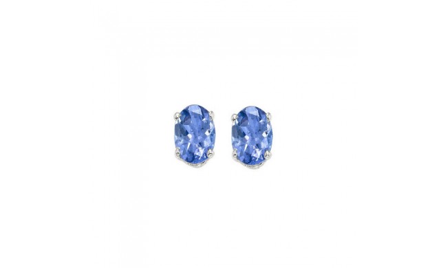 Gems One 14Kt White Gold Tanzanite (1 Ctw) Earring