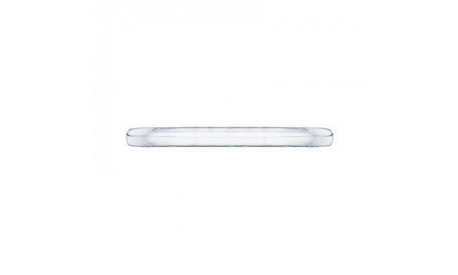 Shah Luxury 14K White Gold Euro Shank Plain Wedding Band