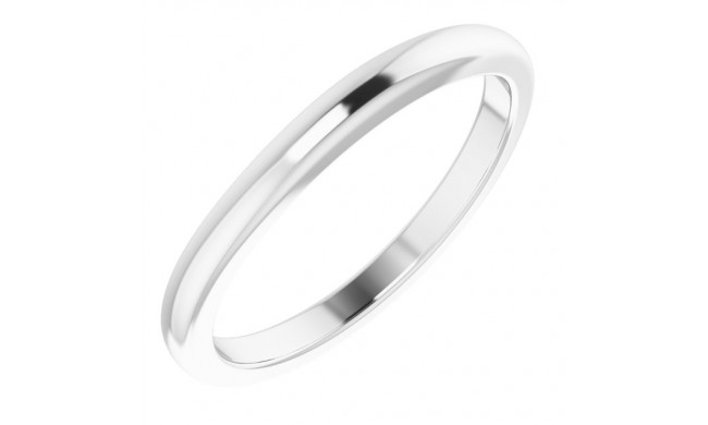 14K White Matching Band