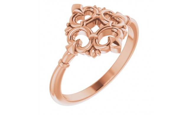 14K Rose Vintage-Inspired Ring