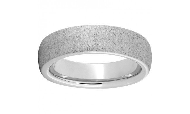 Serinium Domed Band with Grain Finish