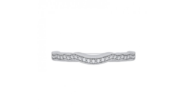 Shah Luxury Round Diamond Half-Eternity Wedding Band In 14K White Gold