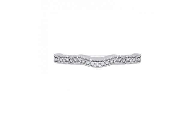 Shah Luxury Round Diamond Half-Eternity Wedding Band In 14K White Gold