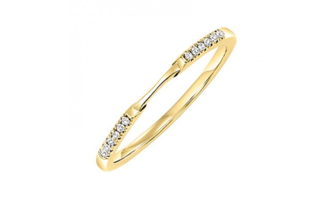 Gems One 14KT Yellow Gold & Diamond Rhythm Of Love Fashion Ring  - 1/10 ctw