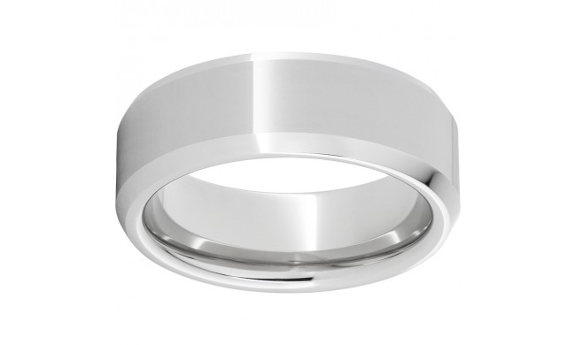 Serinium Beveled Edge Band with a Polish Finish