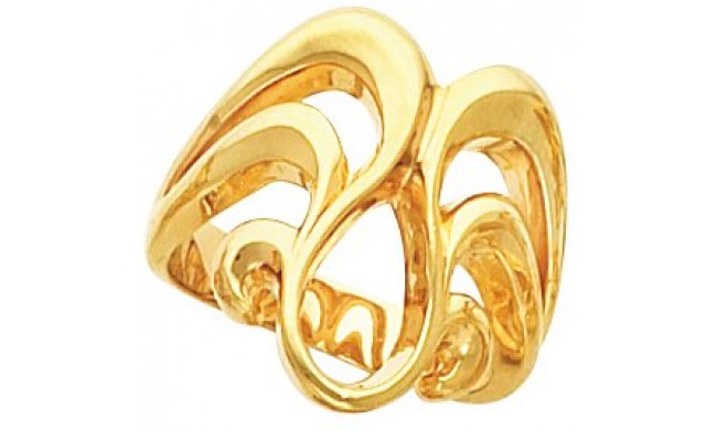 14K Yellow Freeform Ring