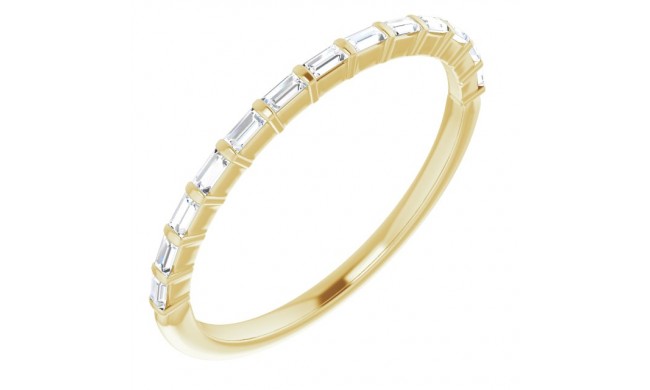 14K Yellow 1/5 CTW Diamond Anniversary Band