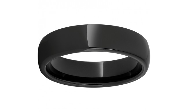 Black Diamond Ceramic Domed Band